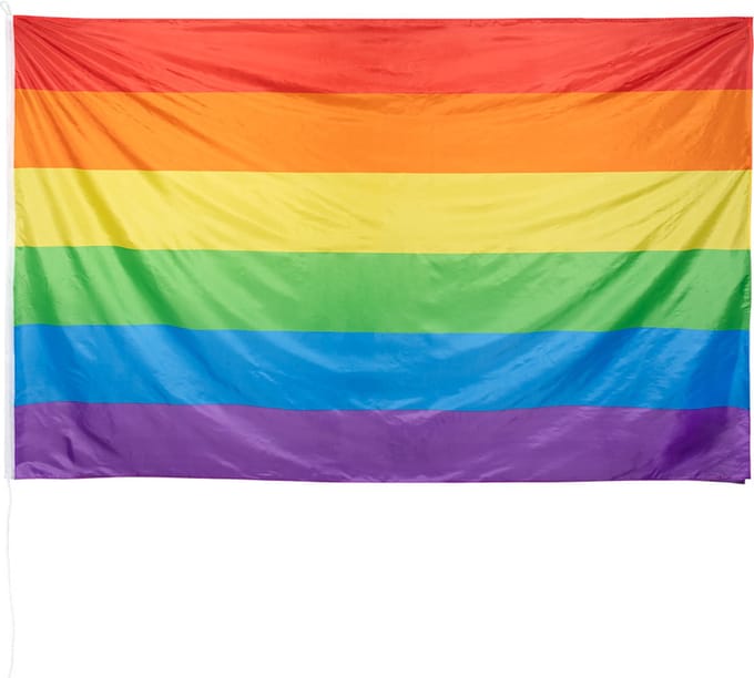 Boland - Polyester reuzenvlag Regenboog - Regenboog - Regenboog