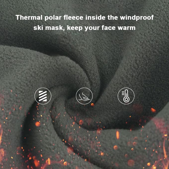 Winter Polar Fleece Warme Gezichtskap Stofdicht Winddicht Motor Gezichtssjaal Halswarmer voor legergroene kleur