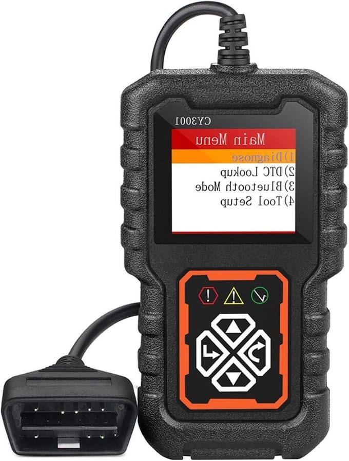 Auto Diagnose Tool - Codelezer Motor - Fouten Uitlezen - Inclusief Spanningstester - Compact Formaat - Zwart