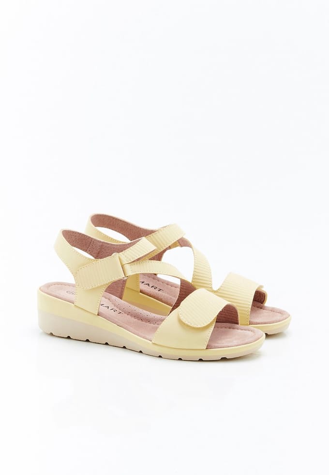 Damart - Sandalen met sleehak Amortyl - Dames - Geel - 38
