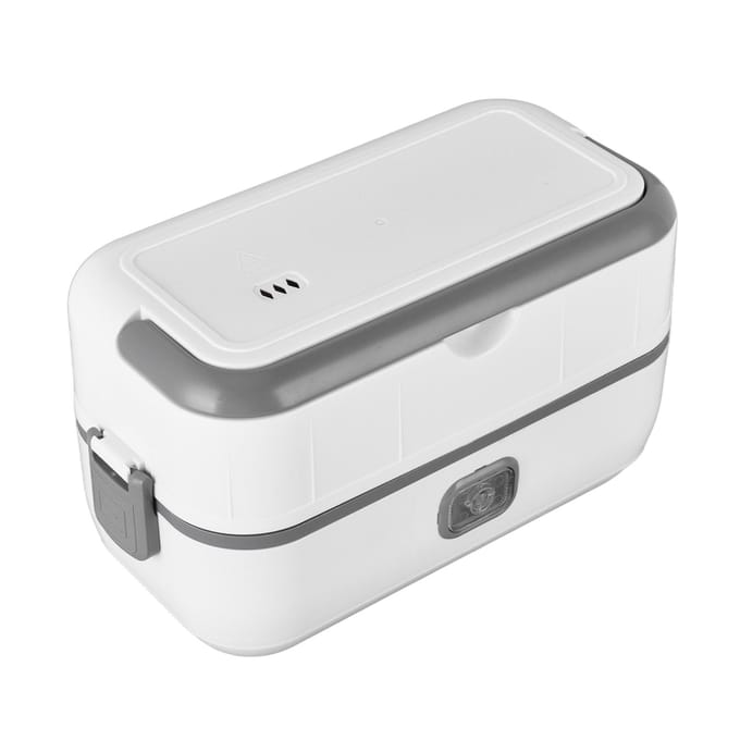 Elektrische Lunchbox Isolatie Vierkant Zelfverwarmend Afneembare Container Waterdichte Interface L(for 6.5-9kg) gray
