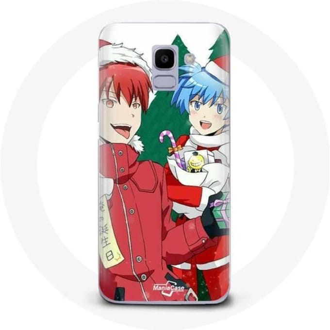 Coque pour Samsung Galaxy A8 2018 Karma et Nagisa Assassination Classroom Anime Christmas day