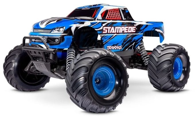 Traxxas Stampede 2WD Brushed incl battery & USB-C charger blauw