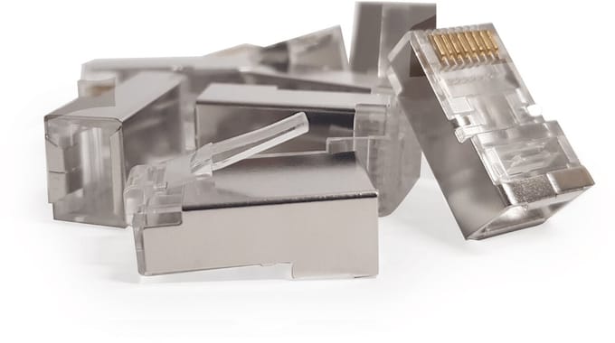 DANICOM FTP CAT5e RJ45 Connector - voor soepele en stugge kern - 10 stuks