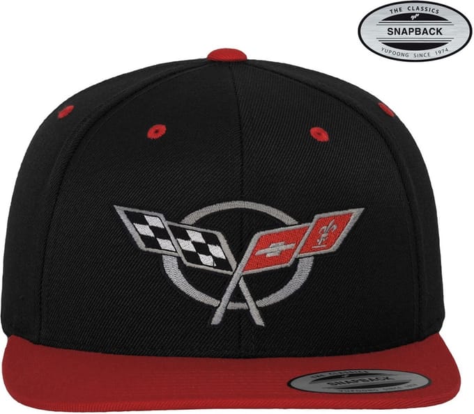 Corvette Cap C5 Flags Premium Snapback-pet GM-91-CORV9902-CB63