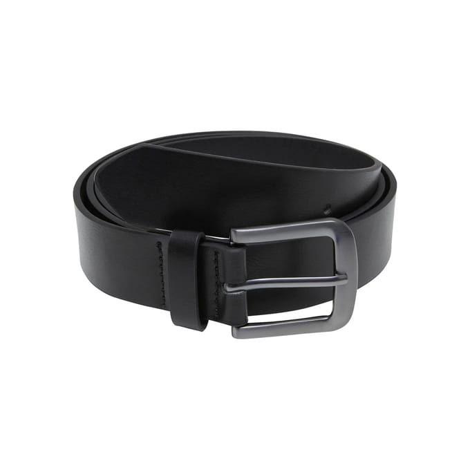 Urban Classics Easy Synthetic Leather Belt Riem zwart S-M Polyurethaan Unisex - Basics