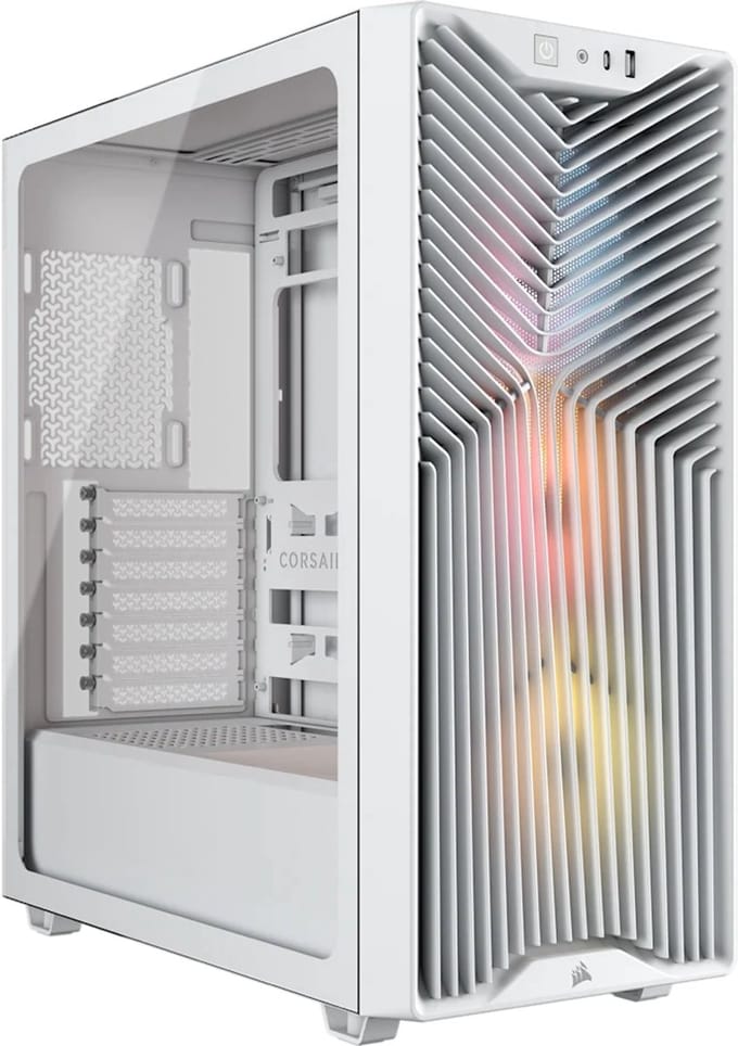Corsair 3200D RS ARGB White - Case - Miditower - Wit