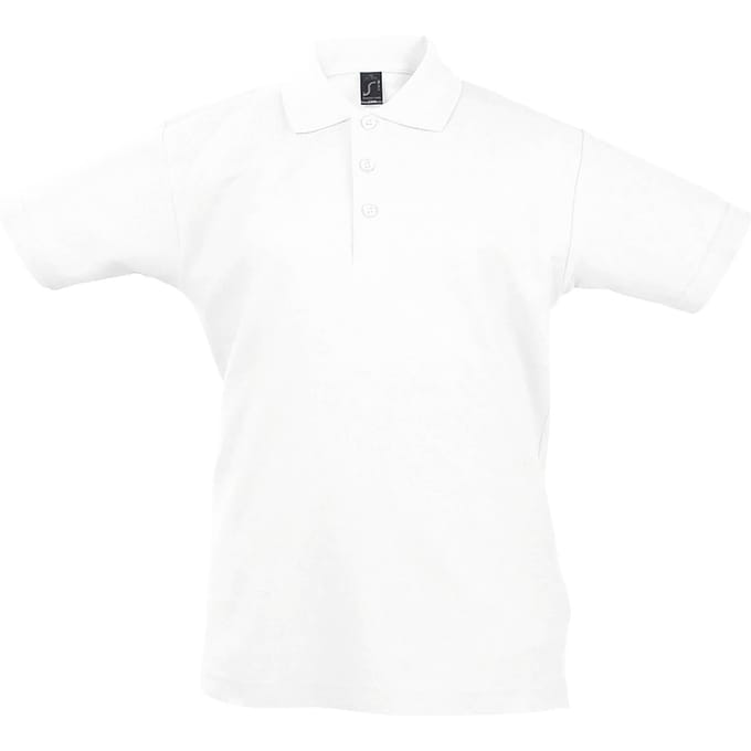 SOLS Kinder Unisex Zomer II Pique Polo Shirt (Wit)