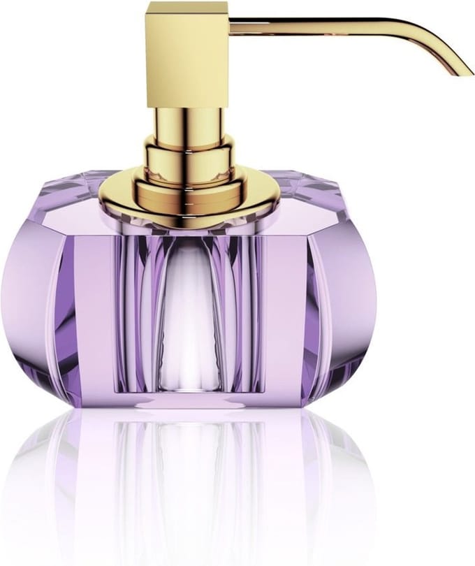 Zeepdispenser - KR SSP, violet/goud.