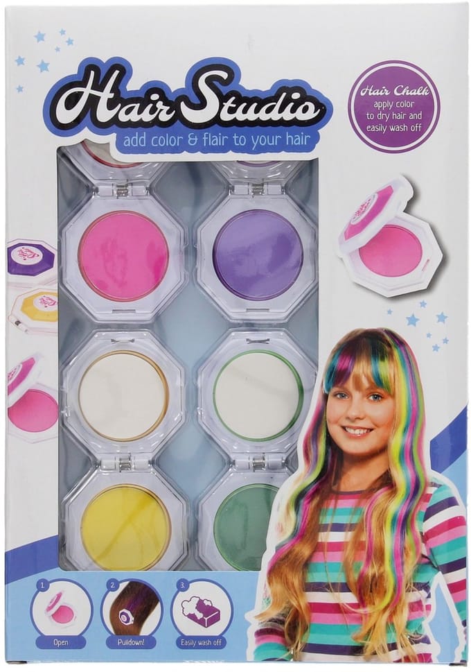 Johntoy Haar Krijt Set 4-delig