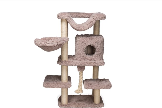 Beeztees Duco - Krabpaal - Taupe - 60x45x126 cm