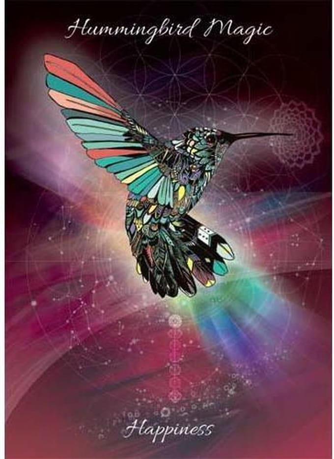 Karin Roberts Wenskaart Hummingbird Magic