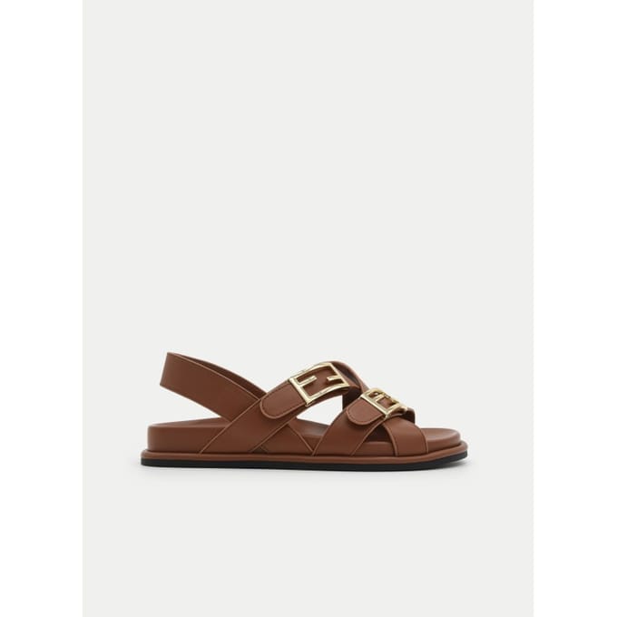 Montevita platte sandaal Pilitre Camel