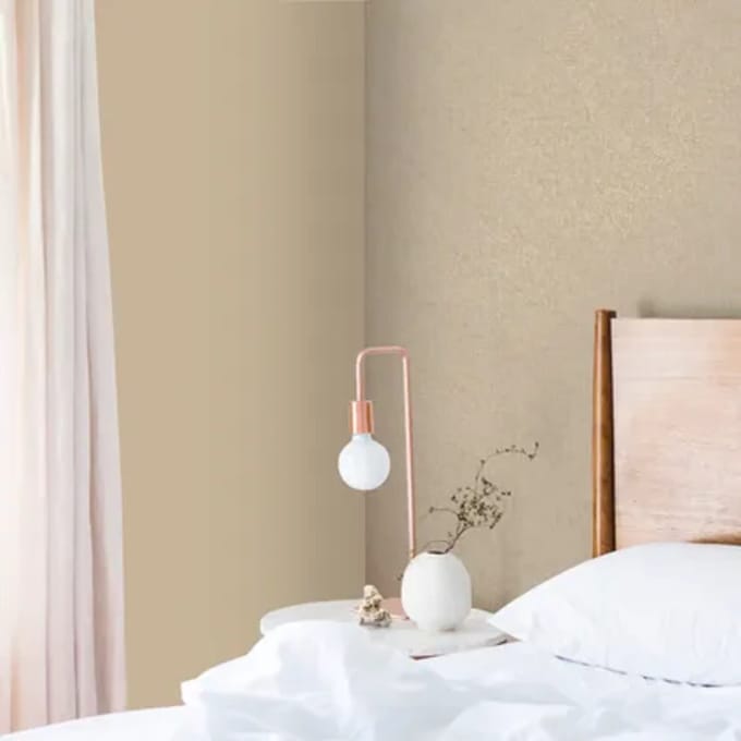 Decomode Vliesbehang Linen Shimmer - Lichtgeel - 10,05 M X 52 Cm