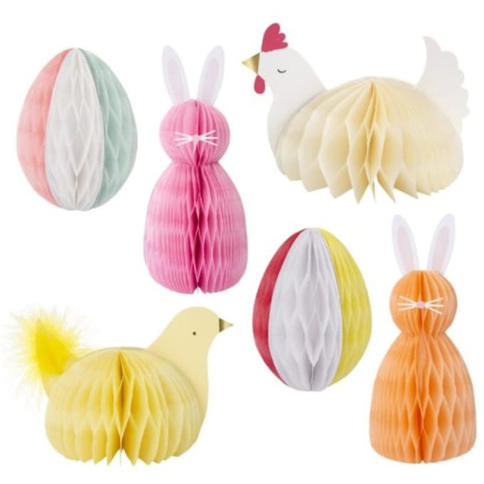 Meri meri pasen honeycomb decoratie - easter