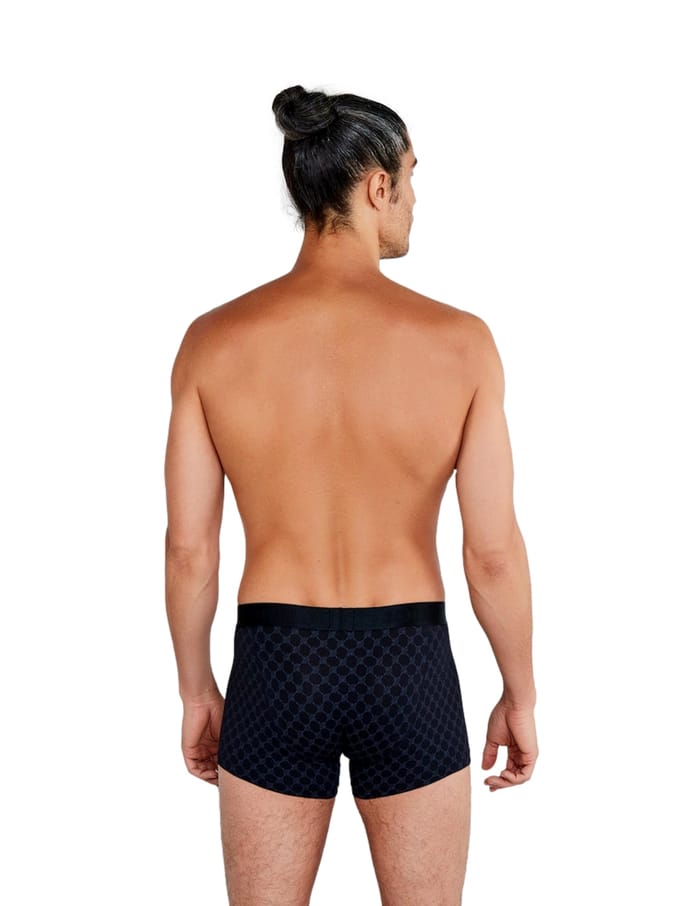 Boxershort met elastische band met label in een set van 3 stuks