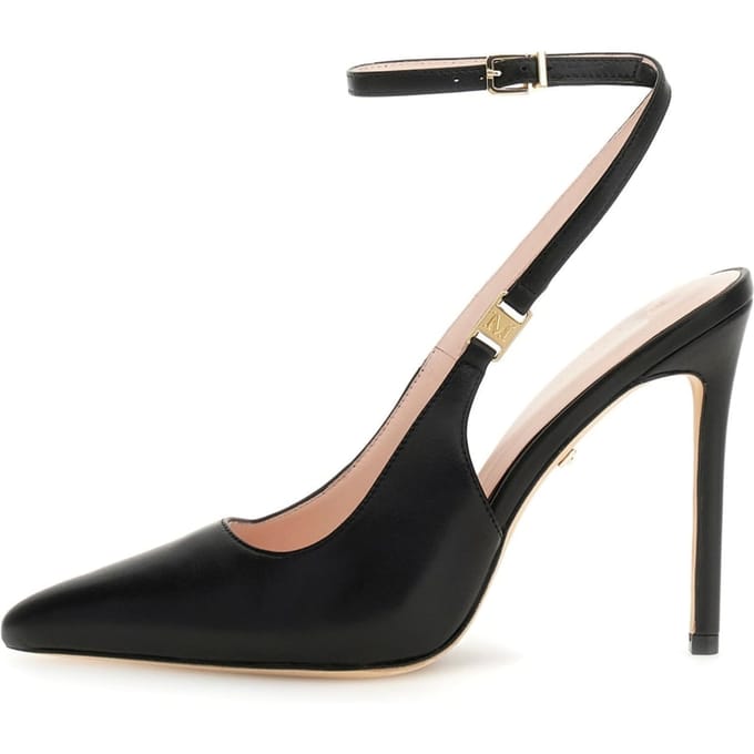 GUESS Slingback Ankle Stra Jet Black A996 Größe: 37 | Pumps Outlet | Damen | Schwarz