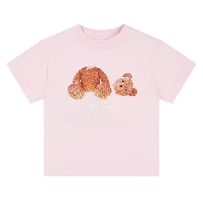 Palm Angels Kinderen/Kinderen Beer Normaal T-Shirt (Roze)