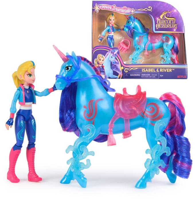 Unicorn Academy Doll & Unicorn V2 - Isabel & River
