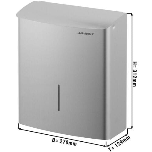 AIR-WOLF Hygiëne afvalbak - 10 liter - RVS Zilver