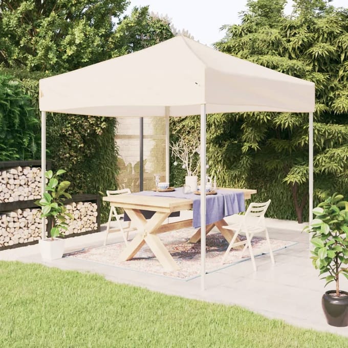 vidaXL - Partytent - inklapbaar - 3x3 - m - crèmekleurig