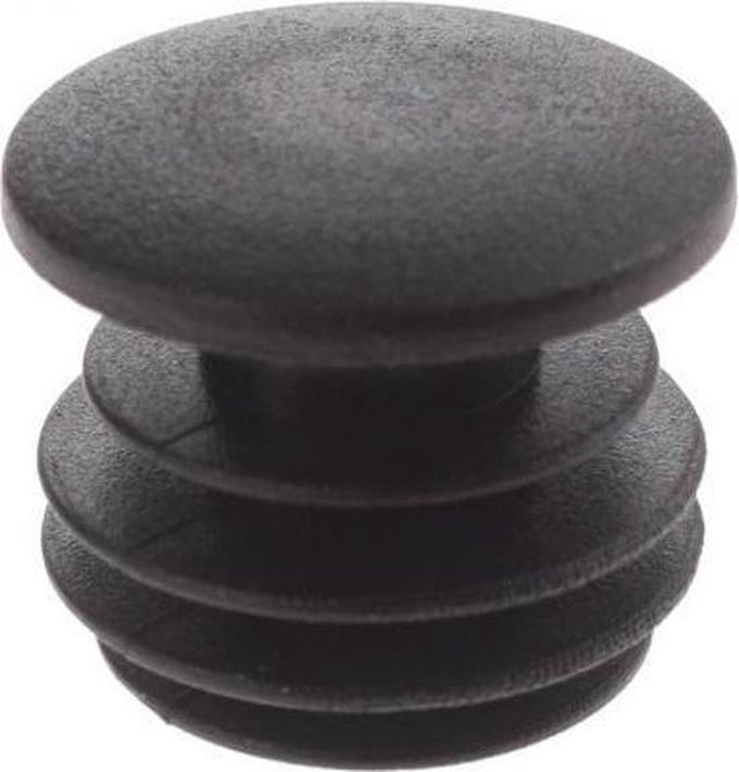 stuurdop 20 mm zwart per stuk
