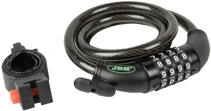 Jbm Combinatieslot Voor Fiets Zilver