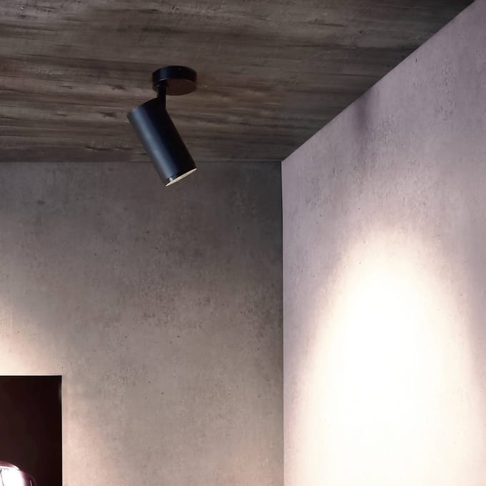 Deko-Light LED plafondspot Lucea 6, zwart, aluminium, 2.700 K