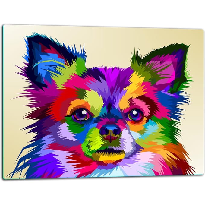 TMK ArtDeko - Snijplank - 52x40cm - Hond - Gehard Glas