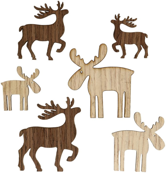 Mix rendieren voor het strooien bruin, naturel 3cm – 5cm 72 st, 72 Stü