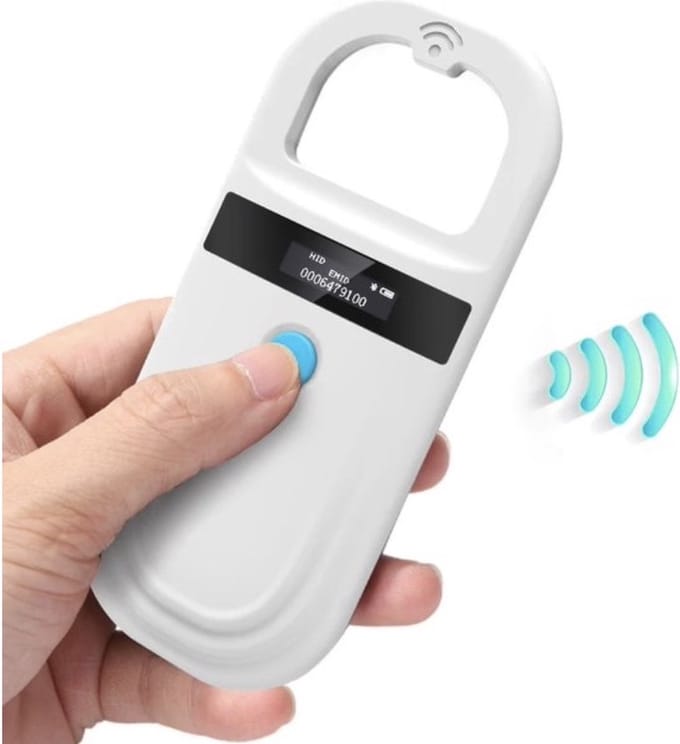 medj-Chipreader Bluetooth - 134.2Khz & 125Khz - Rfid Reader - Huisdieren Honden Katten - Microchip Scanner - Usb/Bluetooth Tag -Chipapparaat-Chipreader - Chiplezer -huisdier -Vee-Dierenarts-Particulier-