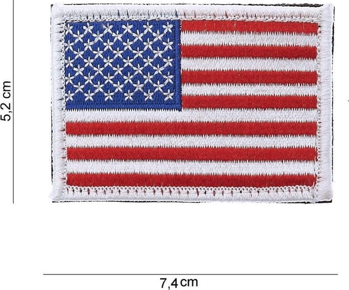 Embleem USA stof+klittenband