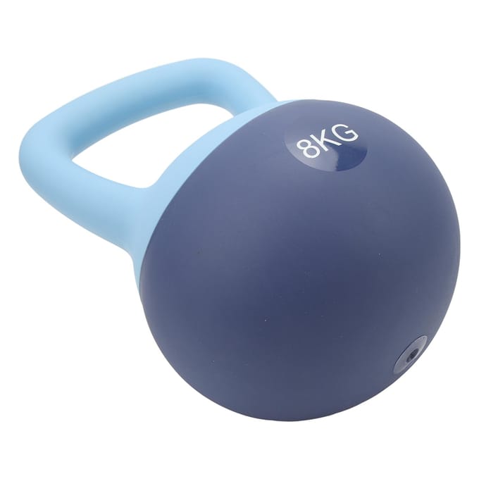 Zachte Kettlebell Zachte Basis Sterk Handvat Elastische Kettlebell voor Spier Training Blauw 8kg gray