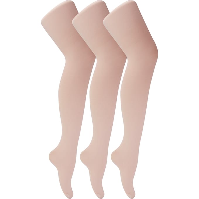 Sock Snob - Set van 3 balletpanty's van 70 denier voor meisjes - Roze