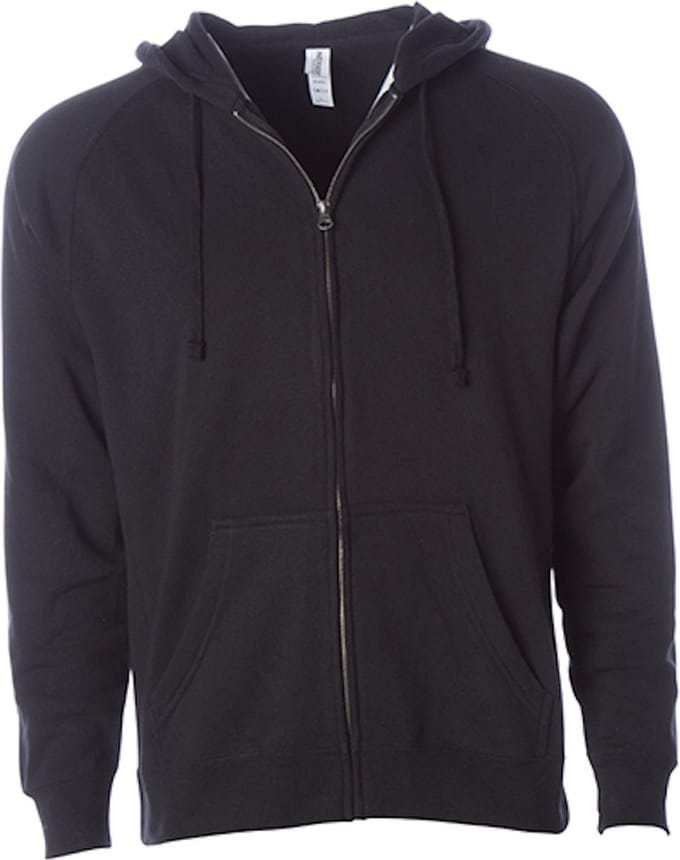 Unisex Midweight Special Blend Zip Hoodie Black - M