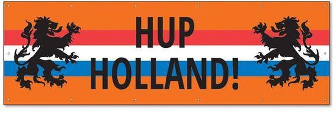 Spandoek "Hup Holland" 70 x 250 cm