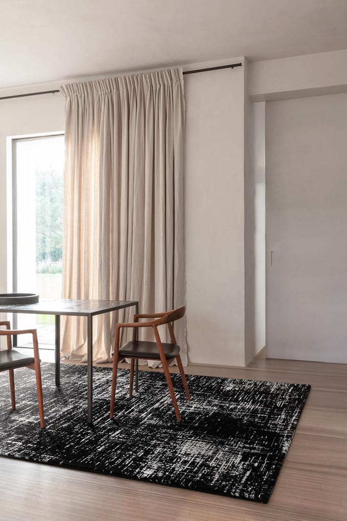 Vloerkleed Timeless Creativity Bianconero Ink 463.04.AF900 - maat 80 x 140 cm