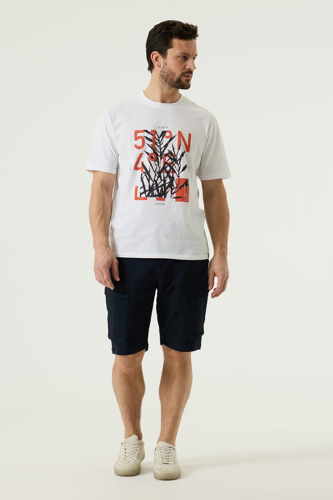 Pilot cargo short donkerblauw