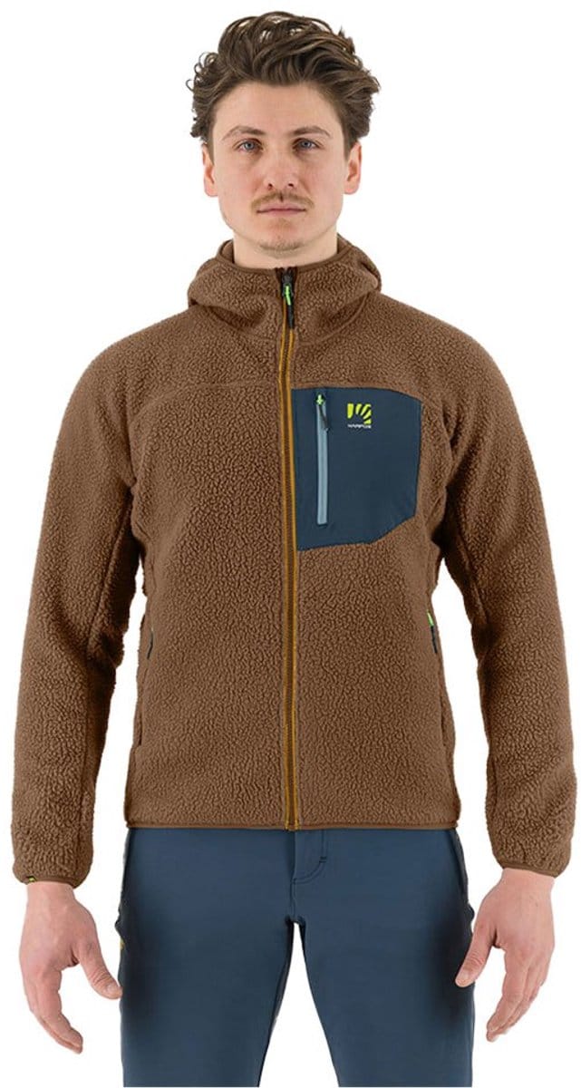 Karpos Moiazza Retrò Fleece Met Volledige Rits Bruin S Man