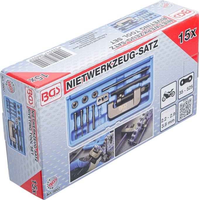 Kettingpons set (35 t/m 525) BGS 8802