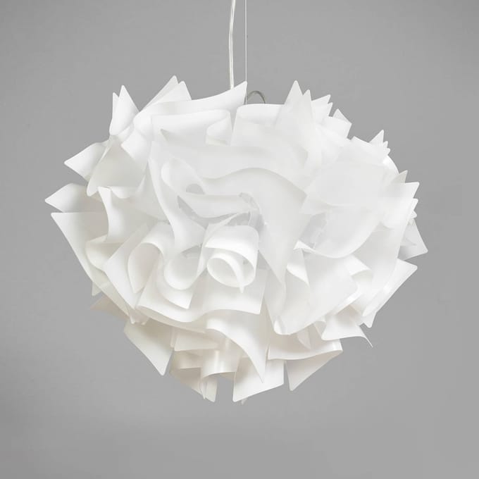 Slamp Veli - design-hanglamp, Ø 42cm, opaal