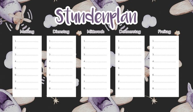 Wallvy - Magnetische Lesroosterplanner - 45x26cm - Personaliseerbaar