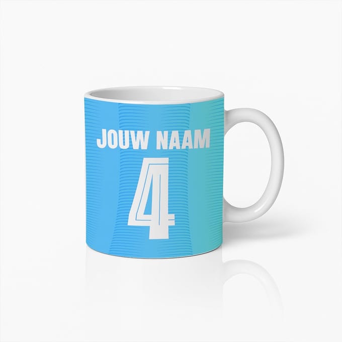 Personaliseren Sport Mok – Koffiebeker Met Eigen Naam en Nummer