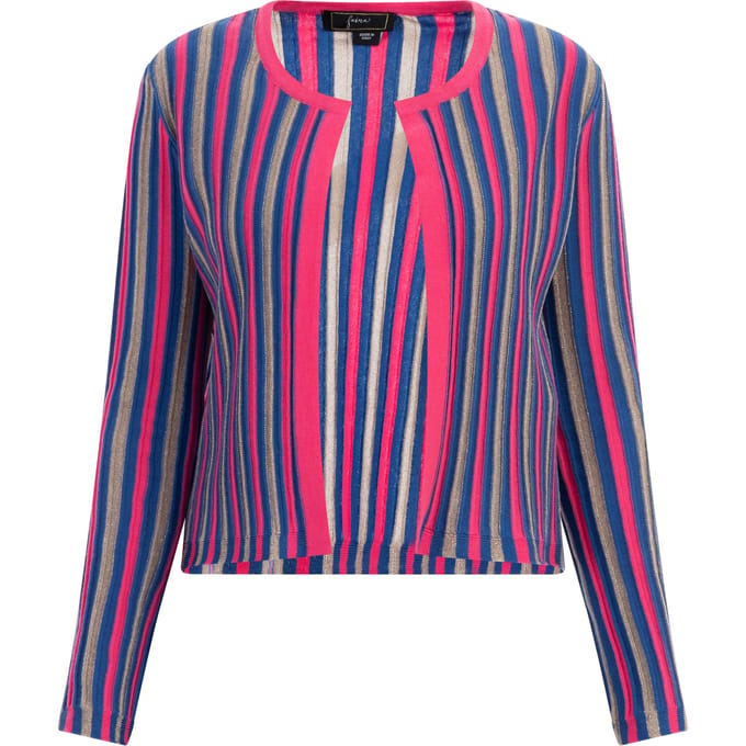 Faina Vest Dames Roze Veelkleurig