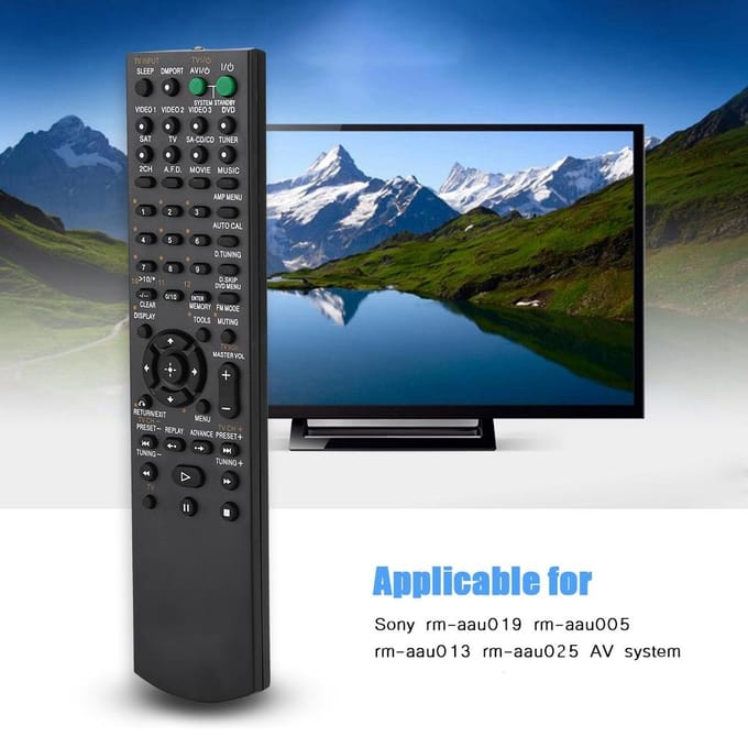 Vervangende afstandsbediening voor Sony rmaau019 rmaau005 rmaau013 rmaau025 AV-systeem black