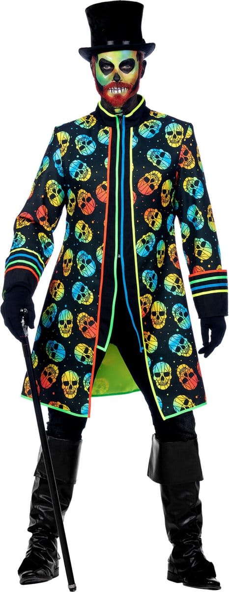 Neon Schedelkoppen Jas - Man