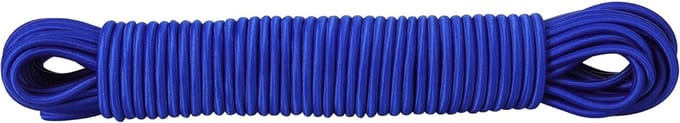 Sterk Elastisch Koord 20 Meter - Blauw Spanband voor Overtreksheets en Bevestiging