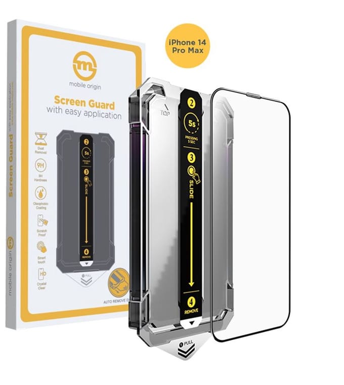 Mobile Origin Screen Guard Voor Iphone 14 Pro Max Met Eenvoudige Applicatie.