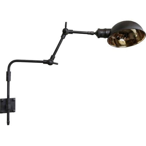 KS Verlichting Wandlamp Adair E27 Antiek Zwart