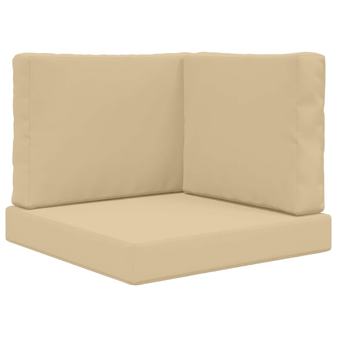 vidaXL - Buitenbankkussen - Polyester - Beige - 60 - x - 60 - cm